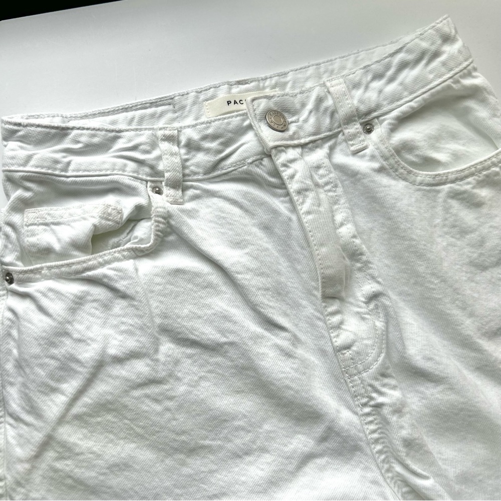 🍒Women’s PacSun 90s Boyfriend White Jeans. Size: 28 - Picture 4 of 13